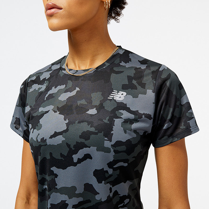 Printed Accelerate Short Sleeve Top