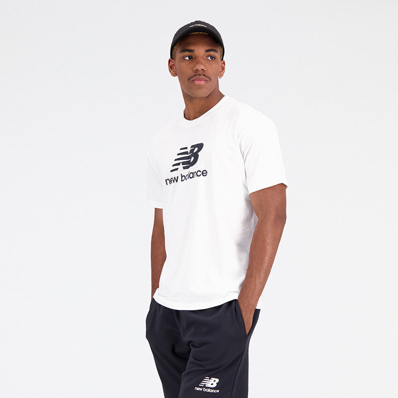 Essentials Stacked Logo Cotton Jersey Short Sleeve T-shirt